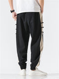 Male Chic Design Contrast Color Comfort Pants