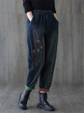 Women's Spring Regular & Winter Plush Lined Denim Pants