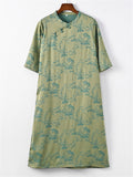 Women's Lush Tree Branch Jacquard A-line Qipao Dresses