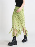 Fashion Polka Dot Tassel Candy Color Skirt for Women