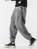 Men's Winter Trend Large Size Faux Woollen Sweatpants