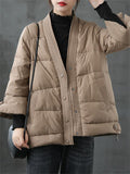 Female Light Chic Winter Short White Duck Down Coats