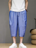 Men's Simple Thin Summer Smooth Cropped Pants