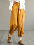 Ethnic Baggy Loose Summer Cotton Linen Pants for Women