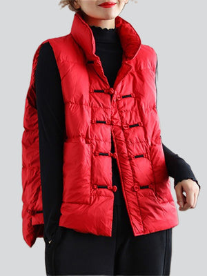 Women's Winter Keep Warm White Duck Down Sports Vest