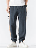 Male Chic Design Contrast Color Comfort Pants