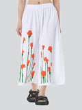 Floral Printed Loose Fit Casual Pants for Ladies