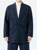 Men's Chinese Style Linen Cotton Knot Button Jacket