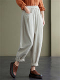 Women's Casual All Match Cozy Cotton Harem Pants