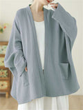 Ladies Zen Style Mid Length Open Front Jackets