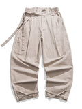 Men's Leisure All Match Lace Up Cozy Linen Pants