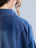 Women's Relaxed Oversized Mid-Length Denim Jacket