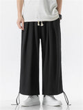 Male Stylish Lightweight Cotton Linen Summer Drawstring Pants