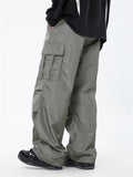 Men's Silky Textured Comfort Drawstring Cargo Pants