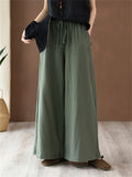 Women's Summer Comfortable Linen Yoga Wide Leg Pants