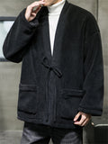 Stylish Windproof Warm Corduroy Fluffy Coat for Men