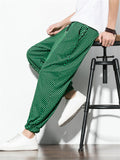 Men's Fashionable Two Color Checkered Pattern Pants