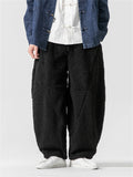 Oriental Style Thickened Lamb Wool Pants for Men