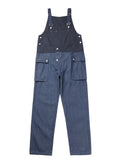 Men's Fashion Leisure Contrast Color Denim Overalls