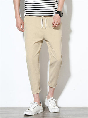 Men's Summer Cozy Cotton Slim Fit Pencil Pants