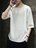 Men's Summer Half Sleeve Round Neck T-shirt