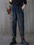 Women's Spring Regular & Winter Plush Lined Denim Pants