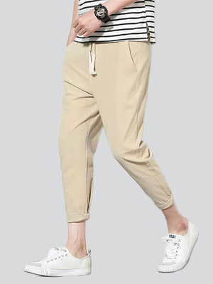 Men's Summer Cozy Cotton Slim Fit Pencil Pants