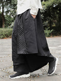 Chinese Style Samurai Costume Men's Irregular Skirt Pants