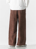 Men's Drawstring Trendy Youth Corduroy Pants