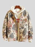 Men's Crane & Tiger Printed Embroidered Jackets