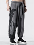 Chinese Kung Fu Print Training Pants for Men