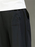 Men's Casual Cotton Linen Drawstring Summer Straight-Leg Pants