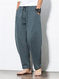 Casual Cozy Drawstring Linen Pants for Men