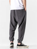 Summer Super Soft Cotton Linen Large Size Yoga Pants for Men