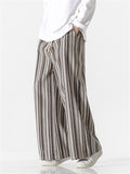 Men's Autumn Winter New Baggy Striped Pants