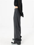 Women's Spring Vogue Smooth Floor Length Straight-Leg Pants