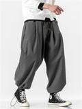 Male Baggy Drawstring Hem Jogging Pants