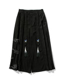 Male Oriental Retro Crane Wide Leg Pants