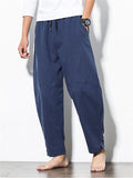 Casual Cozy Drawstring Linen Pants for Men