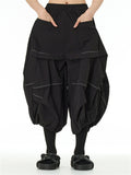 Women's Big Size Oversized Pleated Lantern Pants