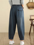 Women's Personalized Spliced Denim Pants