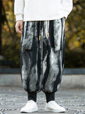 Men's Ink Tie-Dye Gradient Stripe Baggy Pants