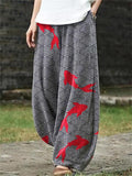 Stylish Graffiti Relaxed Printed Pants for Women