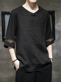 Men's Summer Half Sleeve Round Neck T-shirt