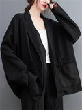 Women's Office Notched Collar Single Breasted Casual Suit Coat