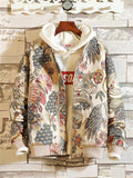 Men's Crane & Tiger Printed Embroidered Jackets