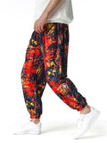 Personalized Printed Front Drawstring Men's Casual Jogger Sweatpants