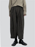 Women's Spring Plaid Relaxed Harem Pants