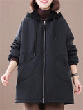 Women's Cold Winter Super Warm Windproof Hooded Cotton Overcoat