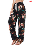 Ladies Boho Style Drawstring Yoga Joggers Pants